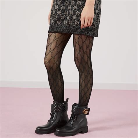 black gucci interlocking g tights|black sheer Gucci tights.